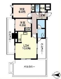 エスティメゾン五反田 1005 間取り図