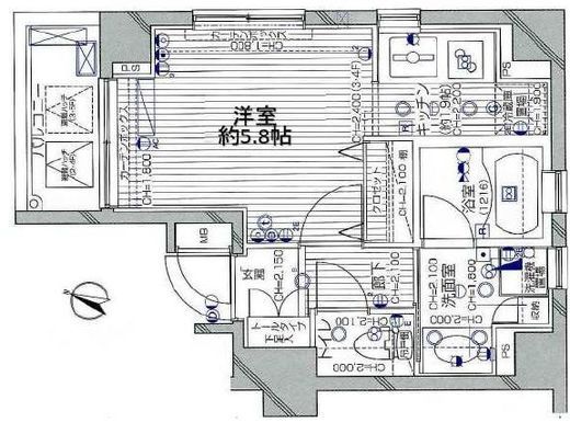 デュオ・スカーラ渋谷 4階 間取り図