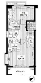 ペイサージュ渋谷ファースト 2階 間取り図