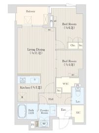 コート元代々木町 202 間取り図