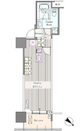 ユニゾンタワー 910 間取り図