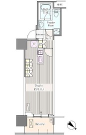 ユニゾンタワー 910 間取り図