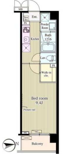 バンデューセン上北沢 103 間取り図