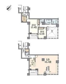 ザ・東京タワーズ ミッドタワー 55階 間取り図