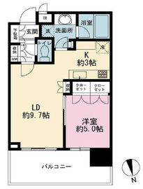 パークコート浜離宮ザ・タワー 13階 間取り図