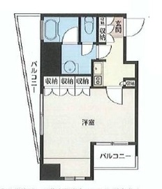 エスティメゾン浅草駒形 708 間取り図