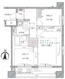 リーガルタワー神保町 5階 間取り図