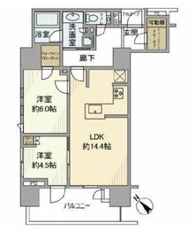 プラウド渋谷本町 2階 間取り図