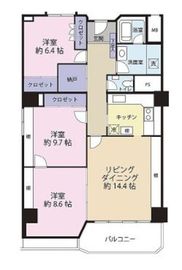 麹町三番町マンション 7階 間取り図