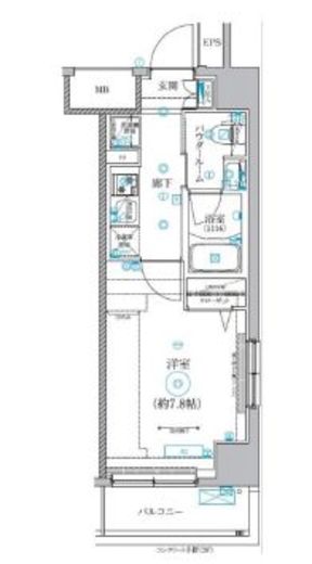 QUALITAS菊川 (クオリタス菊川) 201 間取り図