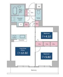 レジディア文京音羽 307 間取り図