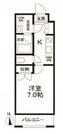 エルミタージュ早稲田町 204 間取り図