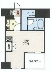 エスティメゾン浅草駒形 306 間取り図