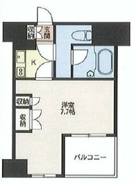 エスティメゾン浅草駒形 306 間取り図