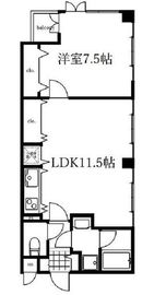 クリスタルスクエア銀座2 201 間取り図