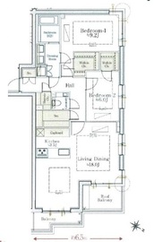 ロイヤルシーズン赤坂 306 間取り図