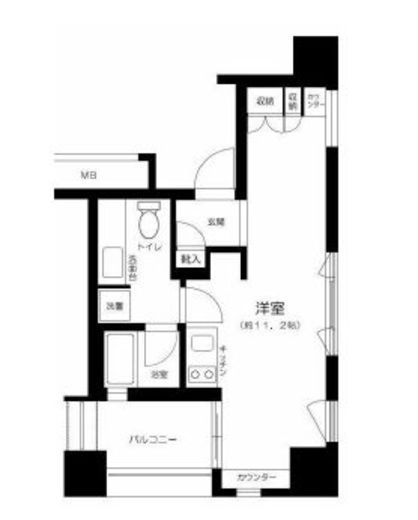 ザ・タワー芝浦 3階 間取り図