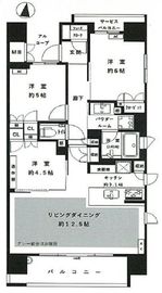 ミッドタウンコンド四谷 15階 間取り図