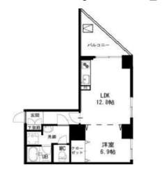 ドエル麻布 201 間取り図