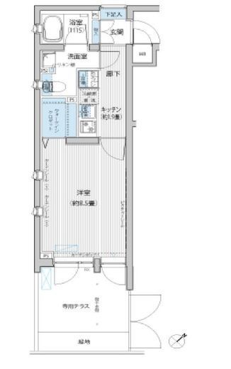 グランジュテ巣鴨 304 間取り図