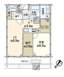 ステーションガーデンタワー 36階 間取り図