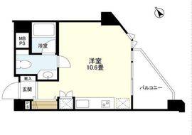 朝日マンション赤坂南部坂 3階 間取り図