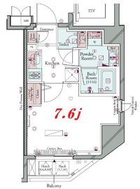 コンシェリア田町 3階 間取り図