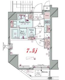 コンシェリア田町 4階 間取り図