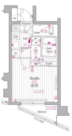 ガーラ・ヒルズ不動前 3階 間取り図