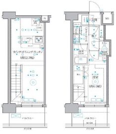 QUALITAS品川南 (クオリタス品川南) 1402 間取り図