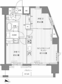 センテニアル王子神谷 12階 間取り図