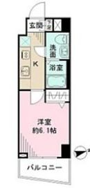ステージグランデ高輪 5階 間取り図