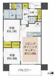 イニシア上野稲荷町 603 間取り図