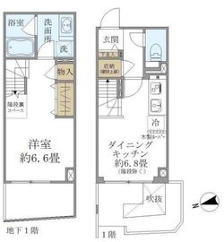 T's SQUARE KAGURAZAKA 104 間取り図