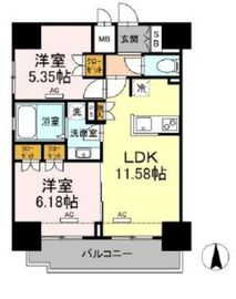 ホウエイコート秋葉原 1402 間取り図