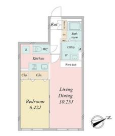 ライブフラット不動前 104 間取り図