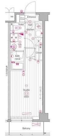 ガーラ・ヒルズ不動前 3階 間取り図