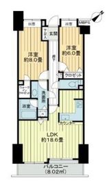 ライオンズマンション乃木坂 6階 間取り図