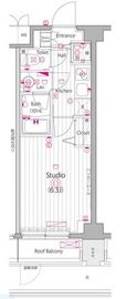 ガーラ・ヒルズ不動前 5階 間取り図