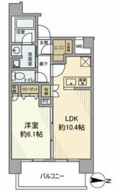 メイクスデザイン両国SOUTH 10F1 間取り図