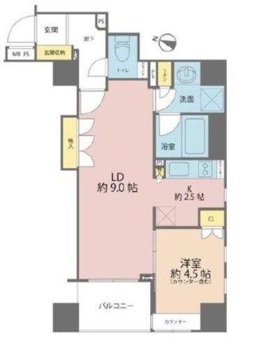 アンビックス神田 3階 間取り図