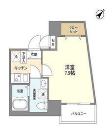 アルファコート王子2 204 間取り図