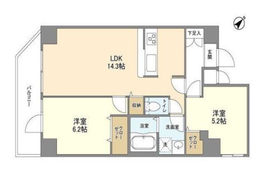 アルファコート王子2 1101 間取り図