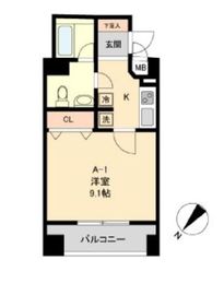 コモド水天宮レジデンス 101 間取り図