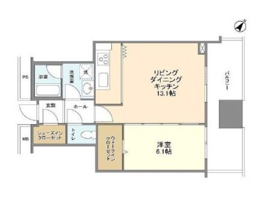 リガーレ日本橋人形町 35階 間取り図