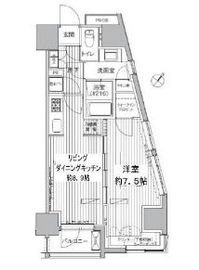 ヒューリックレジデンス駒込 308 間取り図