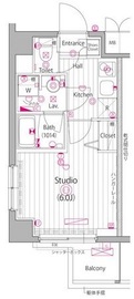 ガーラ・ヒルズ不動前 1階 間取り図