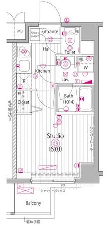 ガーラ・ヒルズ不動前 2階 間取り図