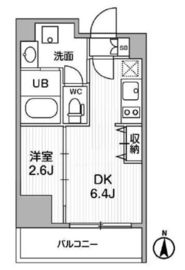 グラシアプレイス東陽町 204 間取り図