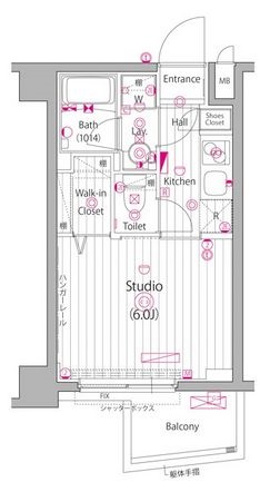 ガーラ・ヒルズ不動前 2階 間取り図